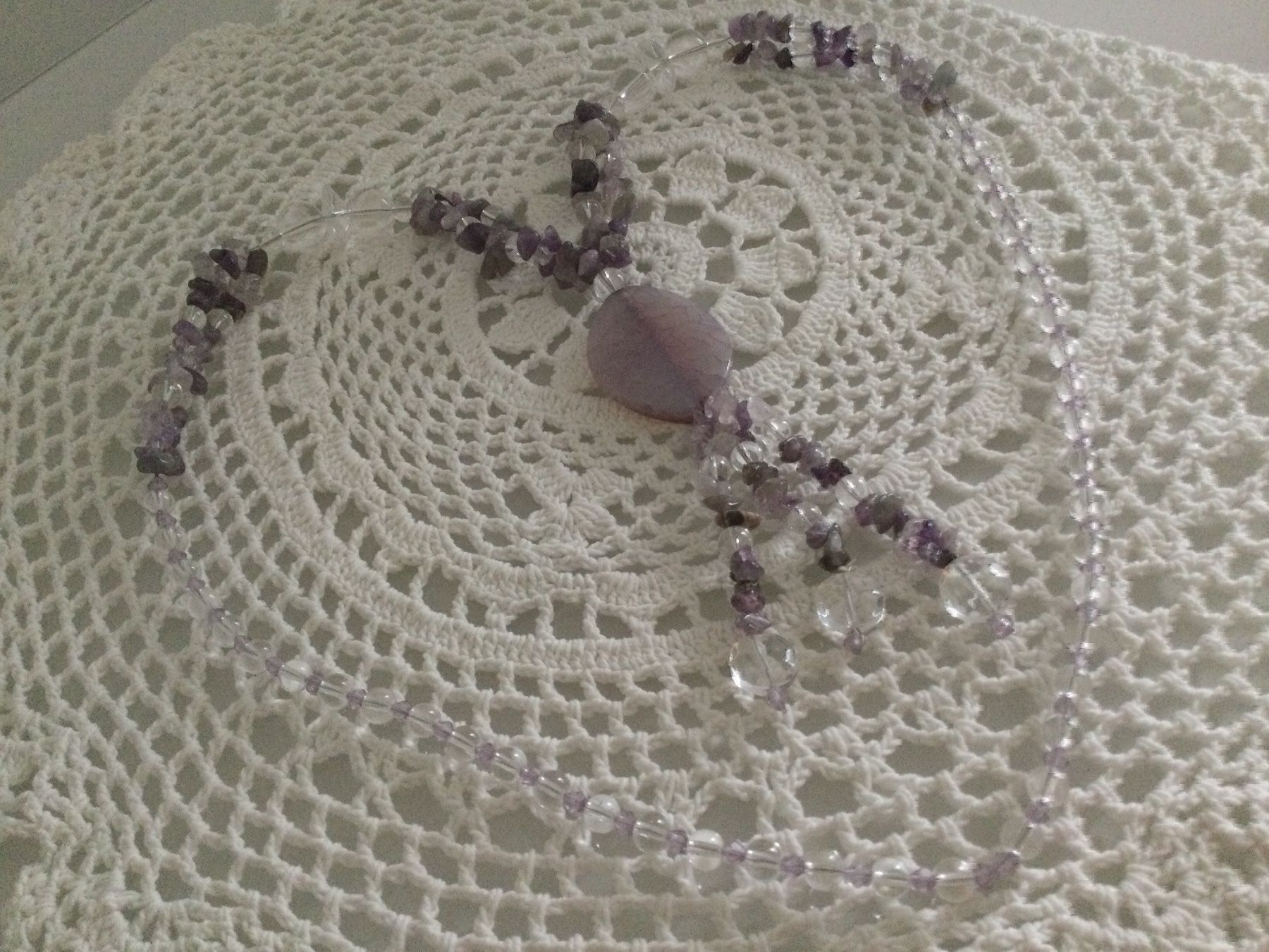 Catenine: Collier sautoir perles Améthystes & Crystal, NEUF – Nuovo e nell'imballaggio originale da Agiez venduto da chouchanelle 2