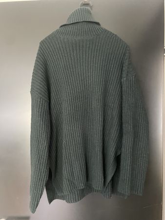 Rollkragenpullover, dunkel grün, Gr. S