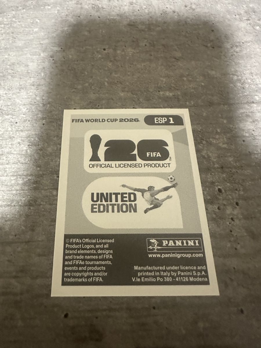 Panini Sammelbilder & Trading cards: ESP 1 , FIFA WORLD CUP 2026 PANINI – Neu (gemäss Beschreibung) aus Frauenfeld von 1PegPeg1 1