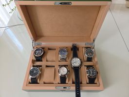 Armand Nicolet Uhrensammlung: 6 (Neu) +1 Uhren + Luxusbox