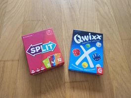 Split und Qwixx Spiele 