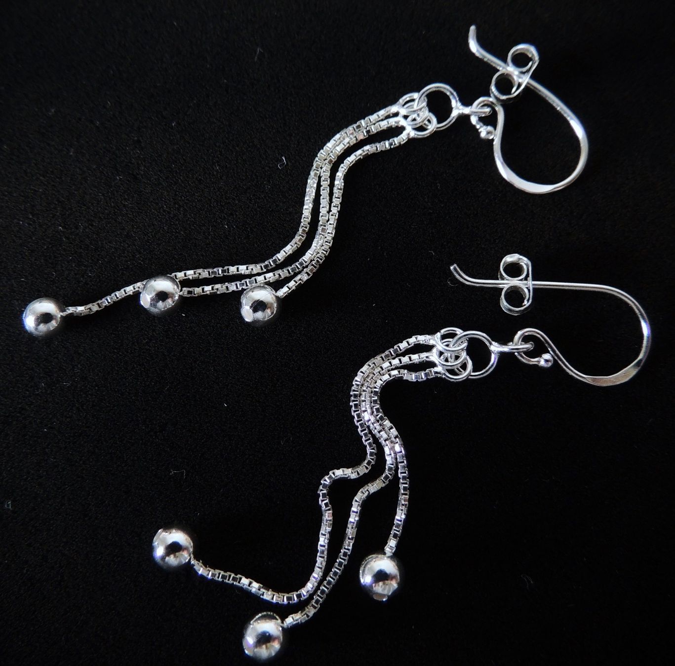 Orecchini pendenti & Orecchini a lobo: Silber 925 Ketten Ohrringe 70 mm – Nuovo e nell'imballaggio originale da Waldenburg venduto da schaller707 2