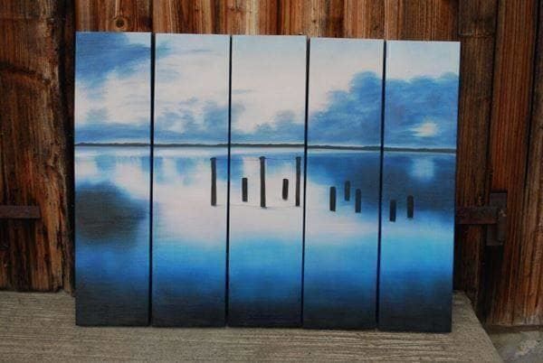 Dipinti: X422 Acrylgemälde 5 tlg. Handbemalt – Nuovo e nell'imballaggio originale da Necker venduto da liq24 2