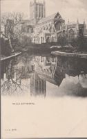 old  UK Postcard WELLS CATHEDRAL  B. & D. 2086 ak‪‪