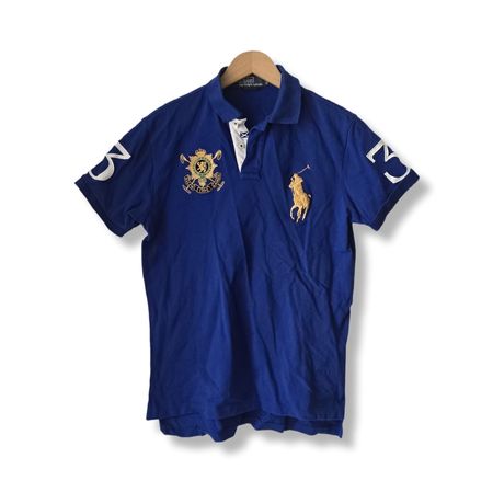 Polo Ralph Lauren bleu taille M blason Vintage