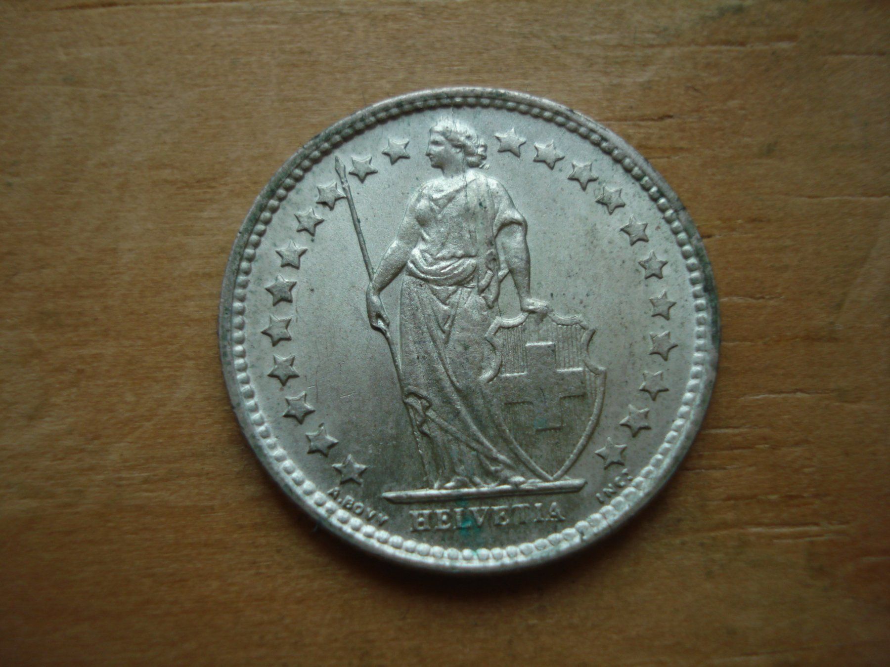 Tutti le monete: (Z3) 1/2 Franken 1958 UNZ- – Usato da Erlach venduto da Net-Coins 1