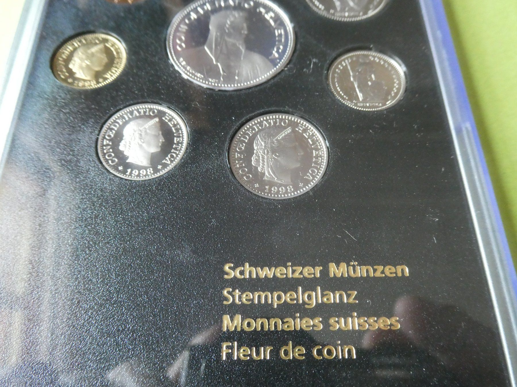 Toutes les monnaies: Schweiz 1998, Münzsatz  stempelglanz – Neuf (Voir description) à Hinterforst par Rohusri 1