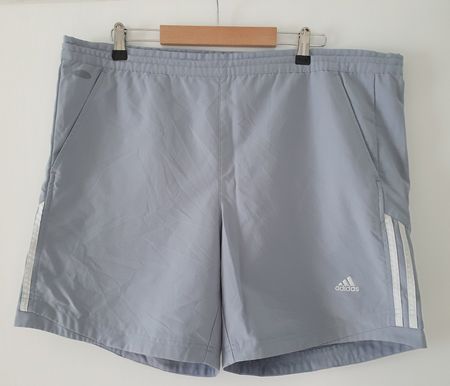 Kurze Sporthose Shorts blau/grau Adidas Gr. 52