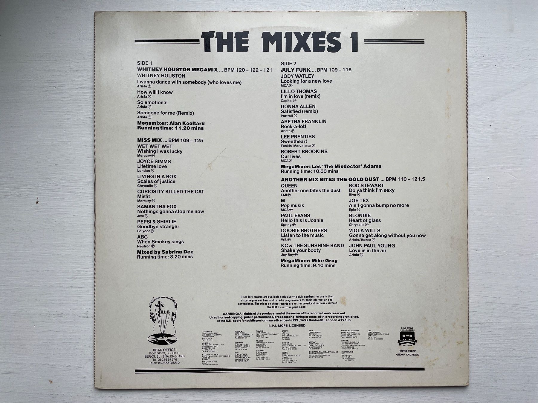 Dischi in vinile: DMC - July 87 Mixes 1 - 12" Maxi, 1987 – Usato da Zürich venduto da Andy_t71 1