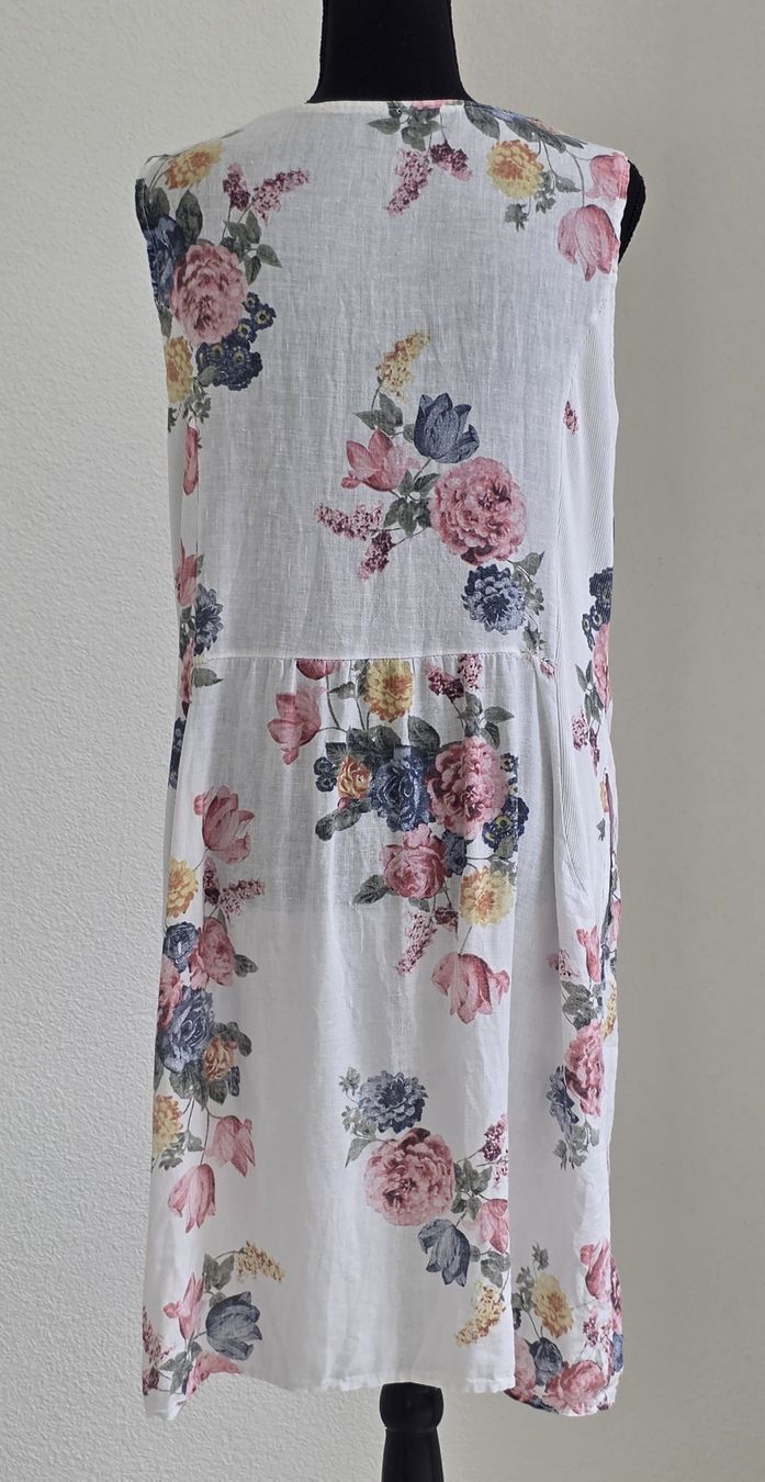 Vestiti: Kleid Blumenmuster Weiss mit Taschen Grösse M – Usato da Rheinsulz venduto da Gilea 3