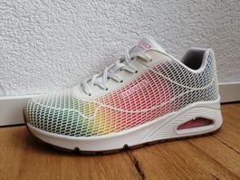 Skechers Schuhe weiss-bunt Gr. 38
