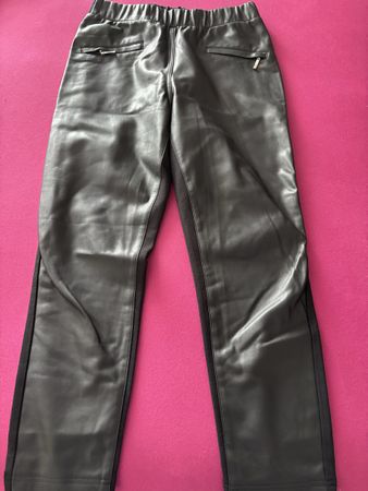Schicke Kunstleder-Hose, ca. Gr. 34/36