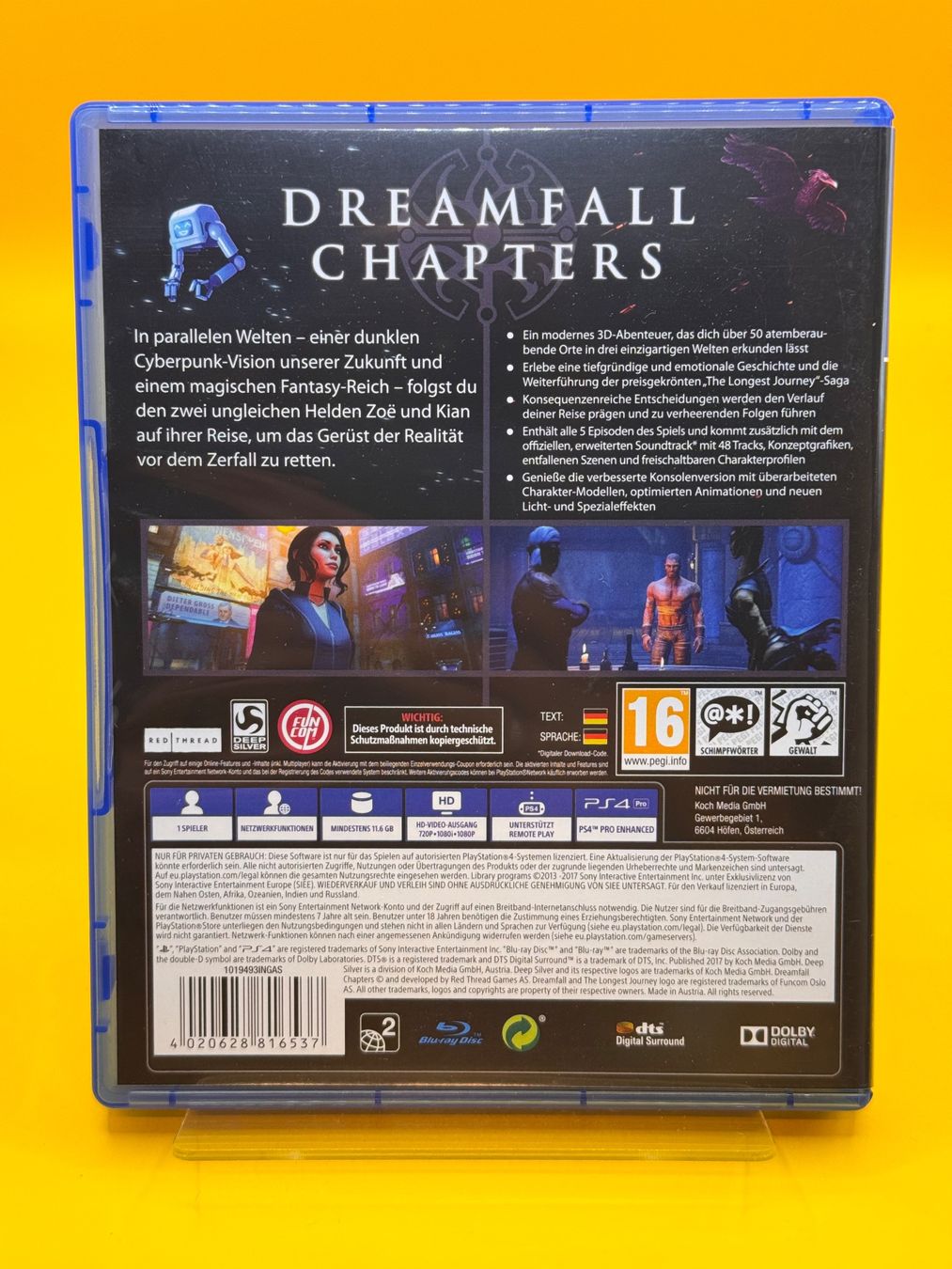 Sony Giochi: Dreamfall Chapters PS4 Cyberpunk Adventure – Usato da Oberwil b. Zug venduto da silver2024 1