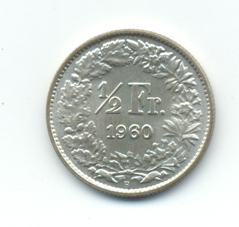 Schweiz 50 Rappen 1960 TOP Silbermünze (Neu (gemäss Beschreibung)) in ...
