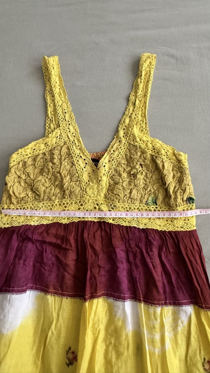 Kleider: Kleid gelb/bordeaux Grösse S  – Gebraucht aus Mörigen von TimelessFinds 2