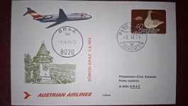Swissair Zürich - Graz 01.04.1974
