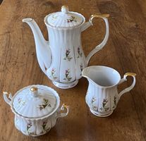 Chodziez Porz. Kaffeegeschirr 5 Teile Made in Poland Rosen