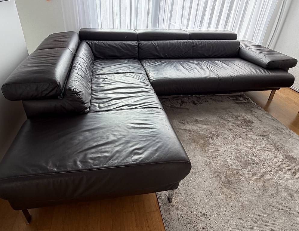 Divani: Elegantes Leder-Ecksofa von Möbel Schubiger – Usato da Bassersdorf venduto da pal_5992 1