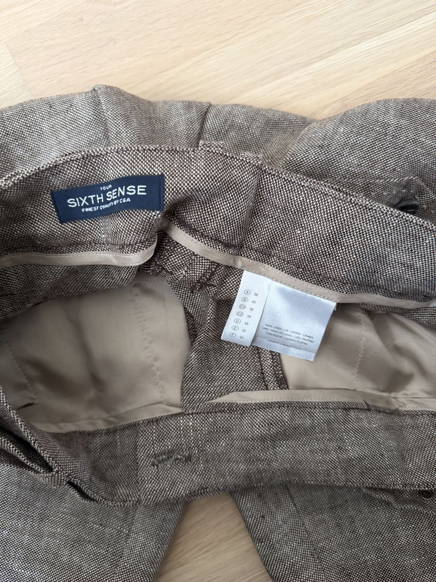 Pantaloni: Sixth Sense Leinenhose, Gr. 38, braun – Usato da Itingen venduto da Granini_93 2
