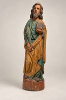 Antike Heiligenfigur aus Holz, ca. 130cm, Rarität!