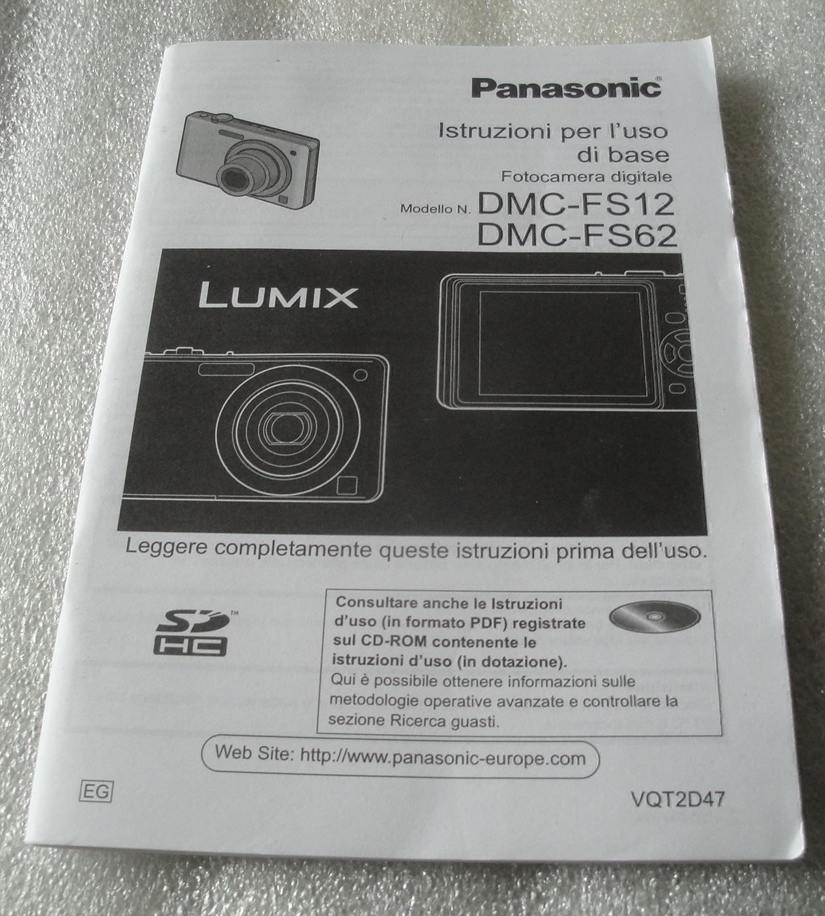 Appareil Photo Vintage Panasonic Lumix DMC-FS62 - 10,1 MP - Fabriqué Au Japon (2008)