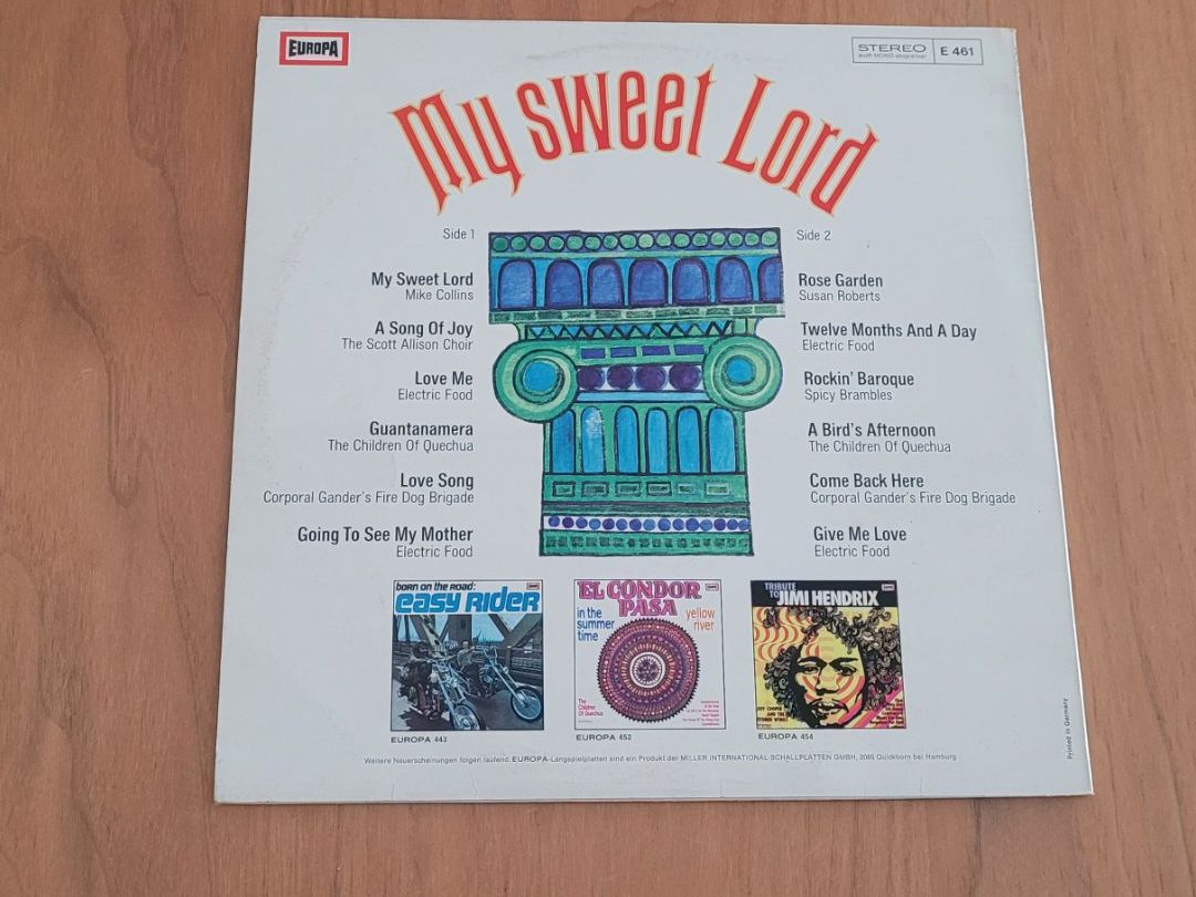 Dischi in vinile: LP My Sweet Lord – Usato da Martigny venduto da MZ-67 1