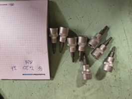 8x Torx-Stecknüsse T20 3/8" JET