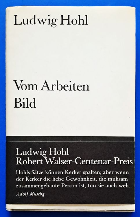 LUDWIG HOHL Vom Arbeiten / Bild SuhrkampEA 605/1978 Kaufen auf Ricardo