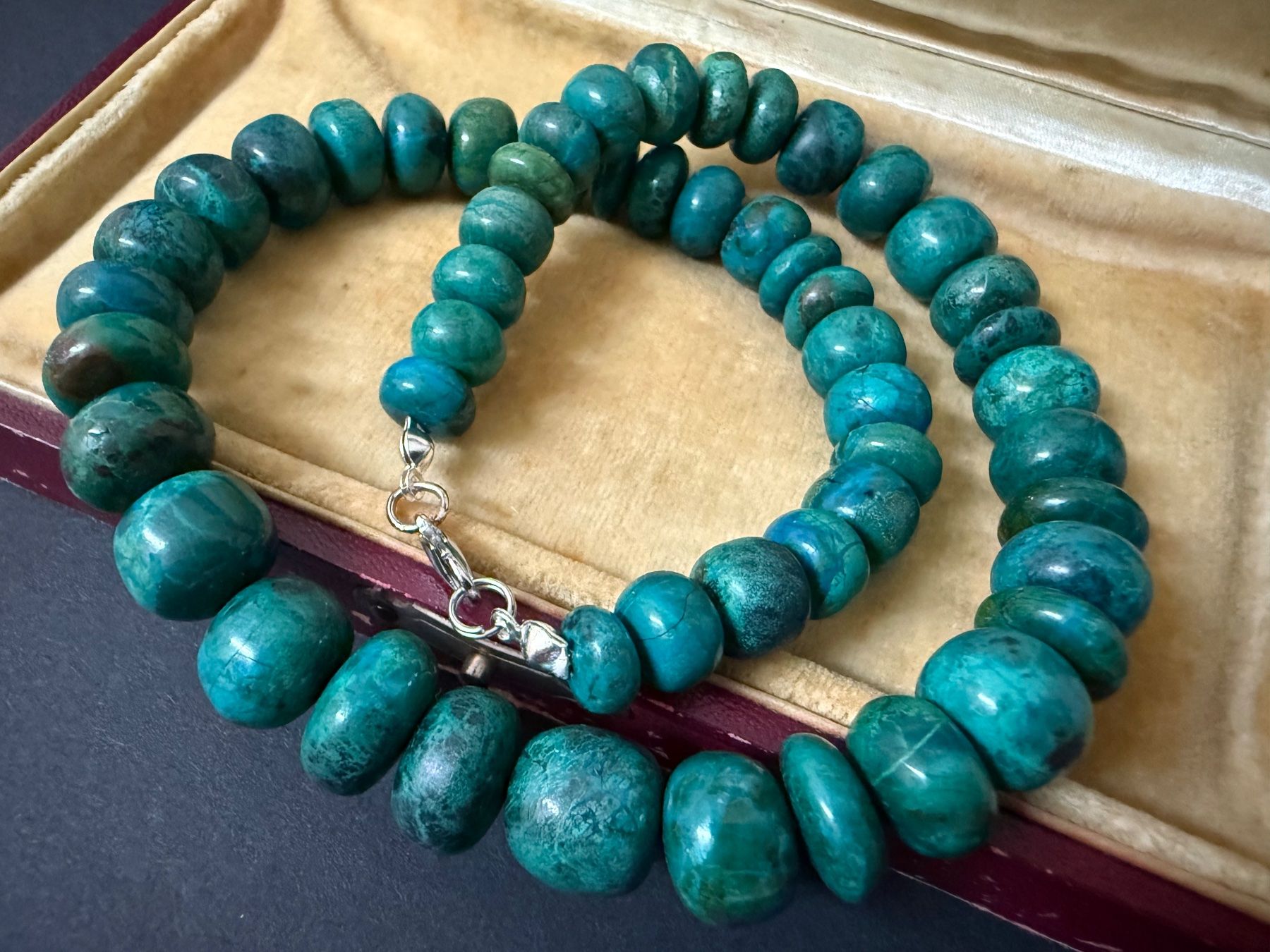 Catenine: Chrysocolla Kette – Usato da Spiegel b. Bern venduto da Rogger72 4