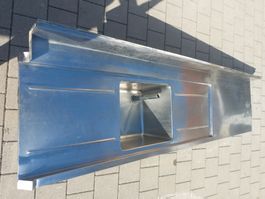 Edelstahl Spuehle, Abtropfflaechen GastroWaschtisch 245x61cm