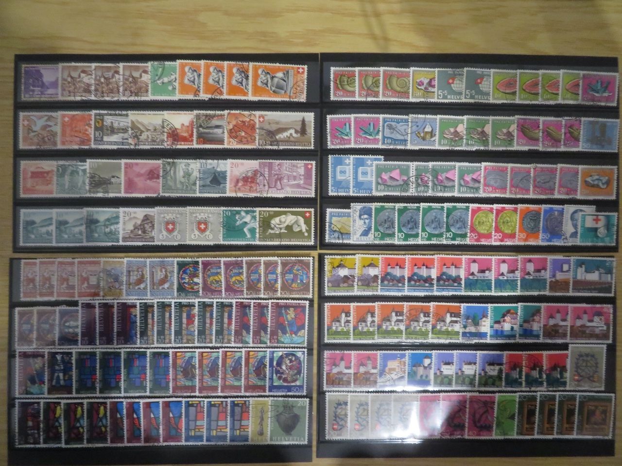 Tous les timbres: Pro Patria grosser Posten auf 4 Doppelsteckkarten – D'occasion à Spreitenbach par heitersberg54