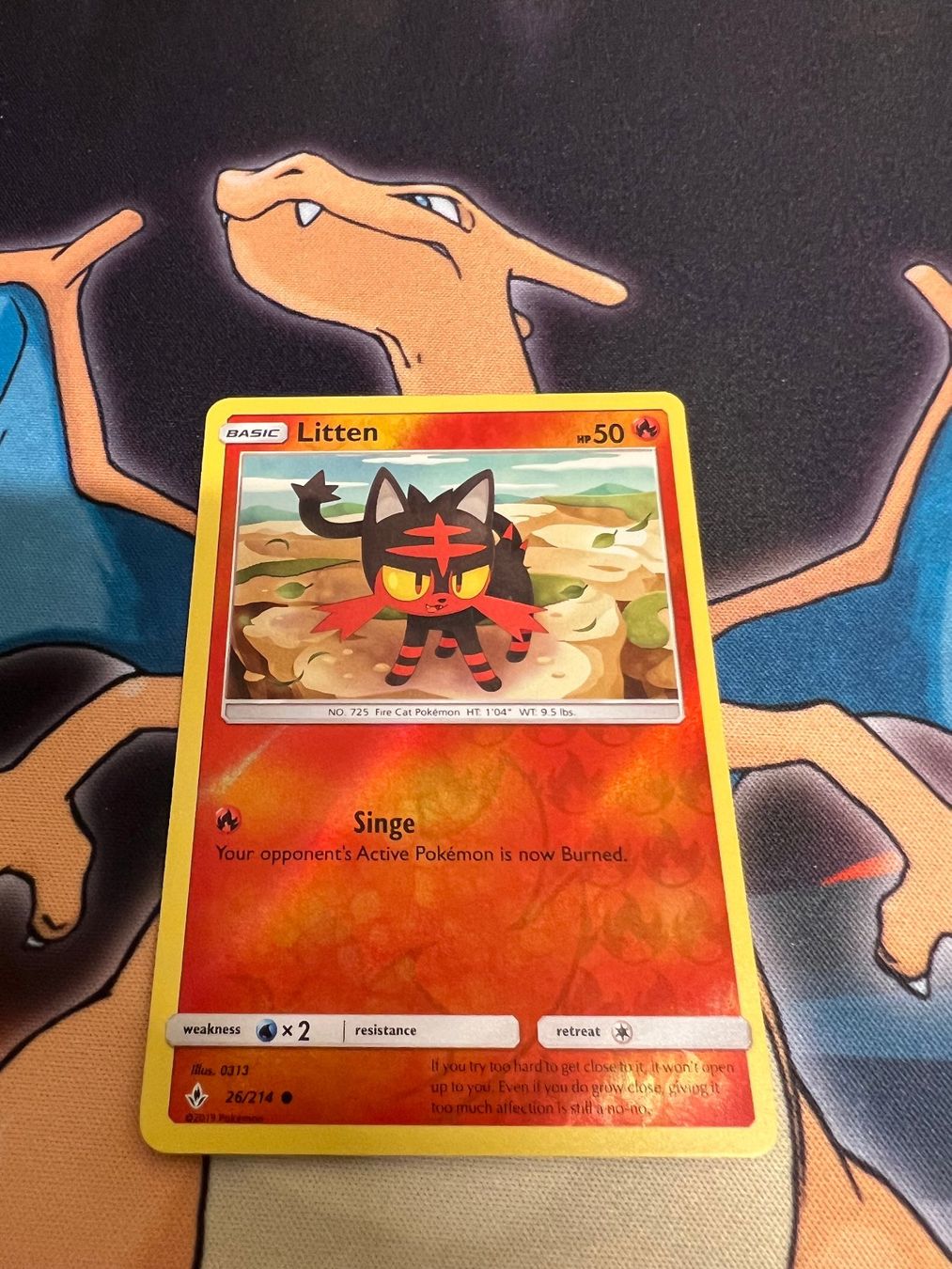 Pokémon Sammelbilder & Trading cards: Litten (UNB 26) - Reverse Holo - Unbroken Bonds – Neu (gemäss Beschreibung) aus Bülach von Pfrenzel