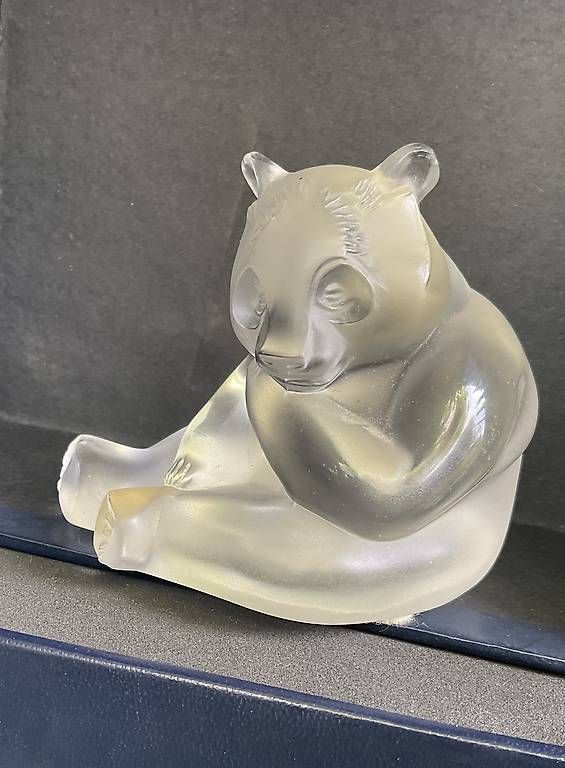 Lalique Statuette: LALIQUE PANDA BÄR SIGNIERT – Usato da Adlikon b.Regensdorf venduto da Crystaldragon09 1