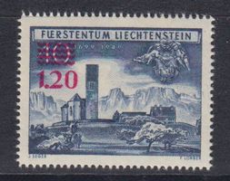 Liechtenstein 1952: Aushilfsausgabe **