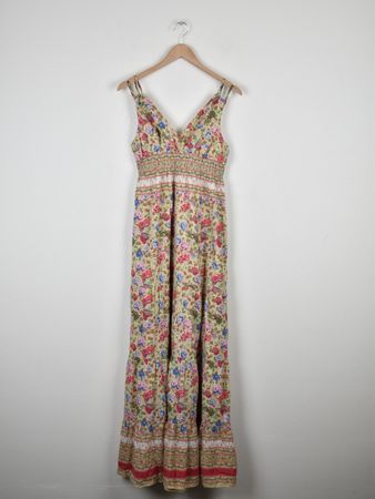 Hallhuber Maxikleid, gr.38, 100% Baumwolle