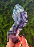 Regenbogen-Fluorit Feder ✨🪶🌈82g