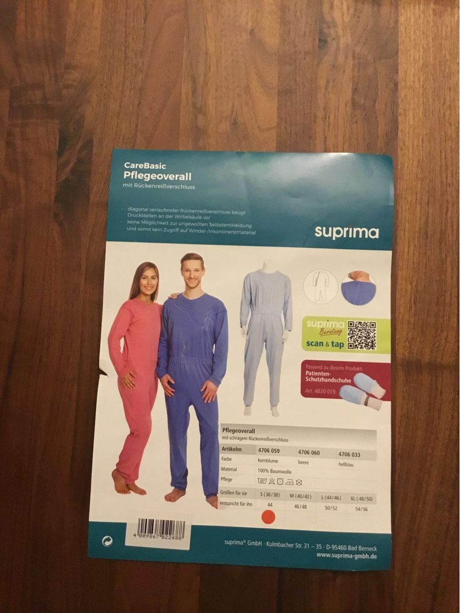 Produits d'entretien: Pflegeoverall Suprima CareBasic – Neuf avec emballage d'origine à Bern par Minnie74