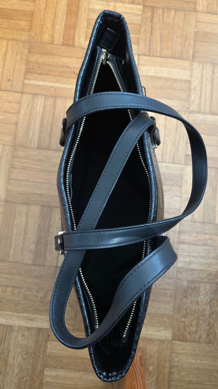 H&M Borse da donna: Tasche schwarz Kroko-Optik gross elegant – Usato da Sonterswil venduto da whe_7yhm 2