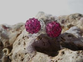Ohrstecker Strasskugel, Modeschmuck / NEU