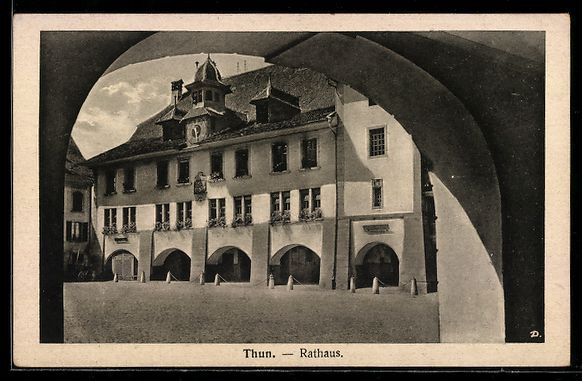 Ansichtskarten: AK Thun, Rathaus – Gebraucht aus Berlin von bartko-reher