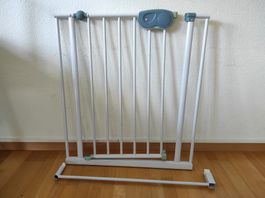 Kinderschutzgitter für Treppe Tür, weiss flexibel einsetzbar