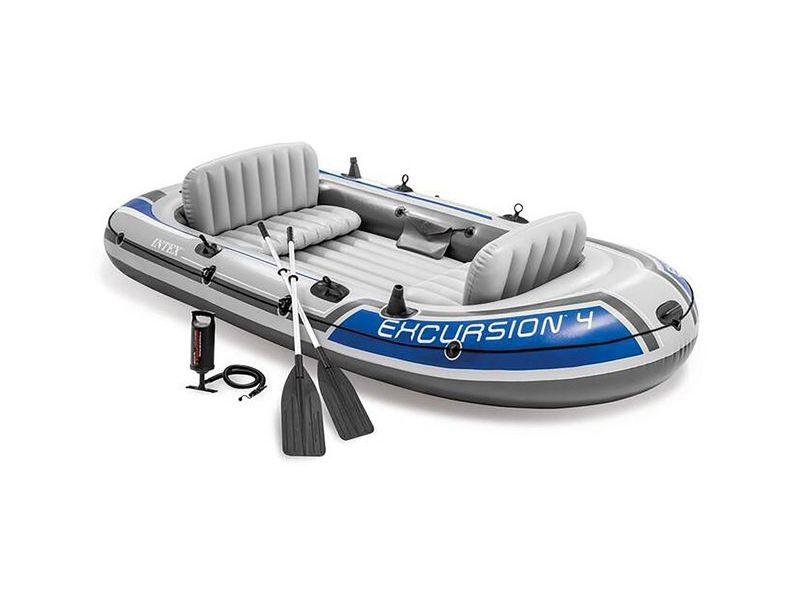 Barche: Schlauchboot Intex Excursion 4, Ungebraucht Neu – Nuovo e nell'imballaggio originale da Emmenbrücke venduto da loeschi01