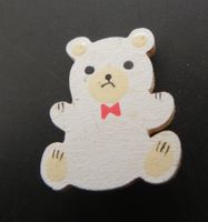 Altes Holz Abzeichen Teddy Bär
