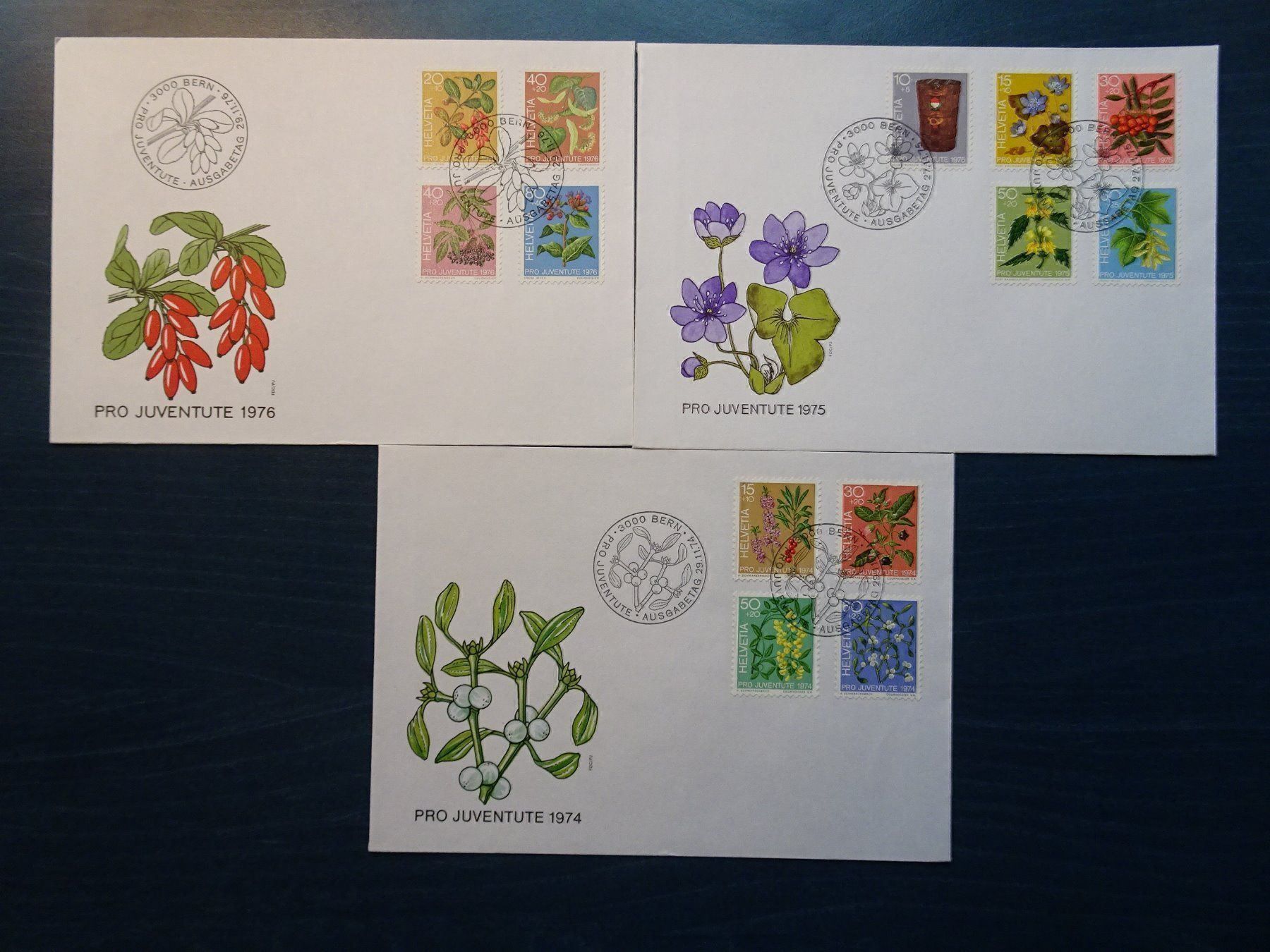 Tous les timbres: PJ  1974-76 – Neuf (Voir description) à Aadorf par Chnorli-Furz