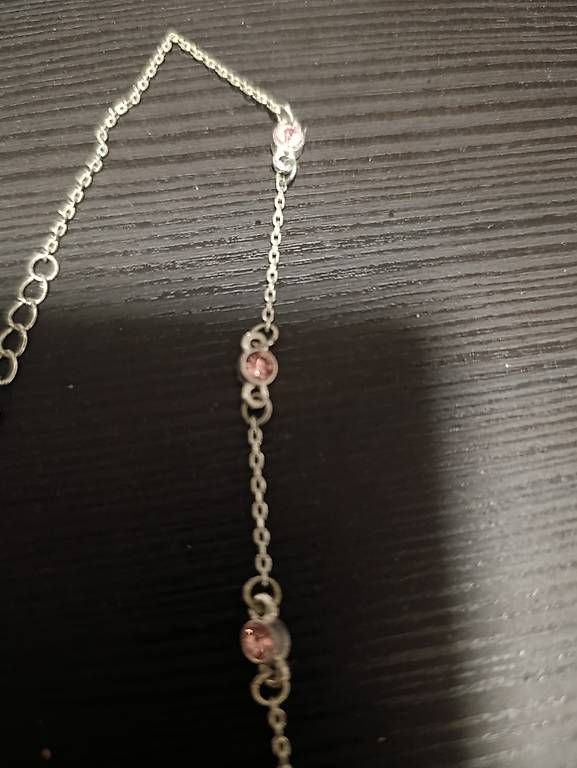 Catenine: Halskette mit Rosa steinchen – Usato da Altstätten SG venduto da sin_2ml6 1