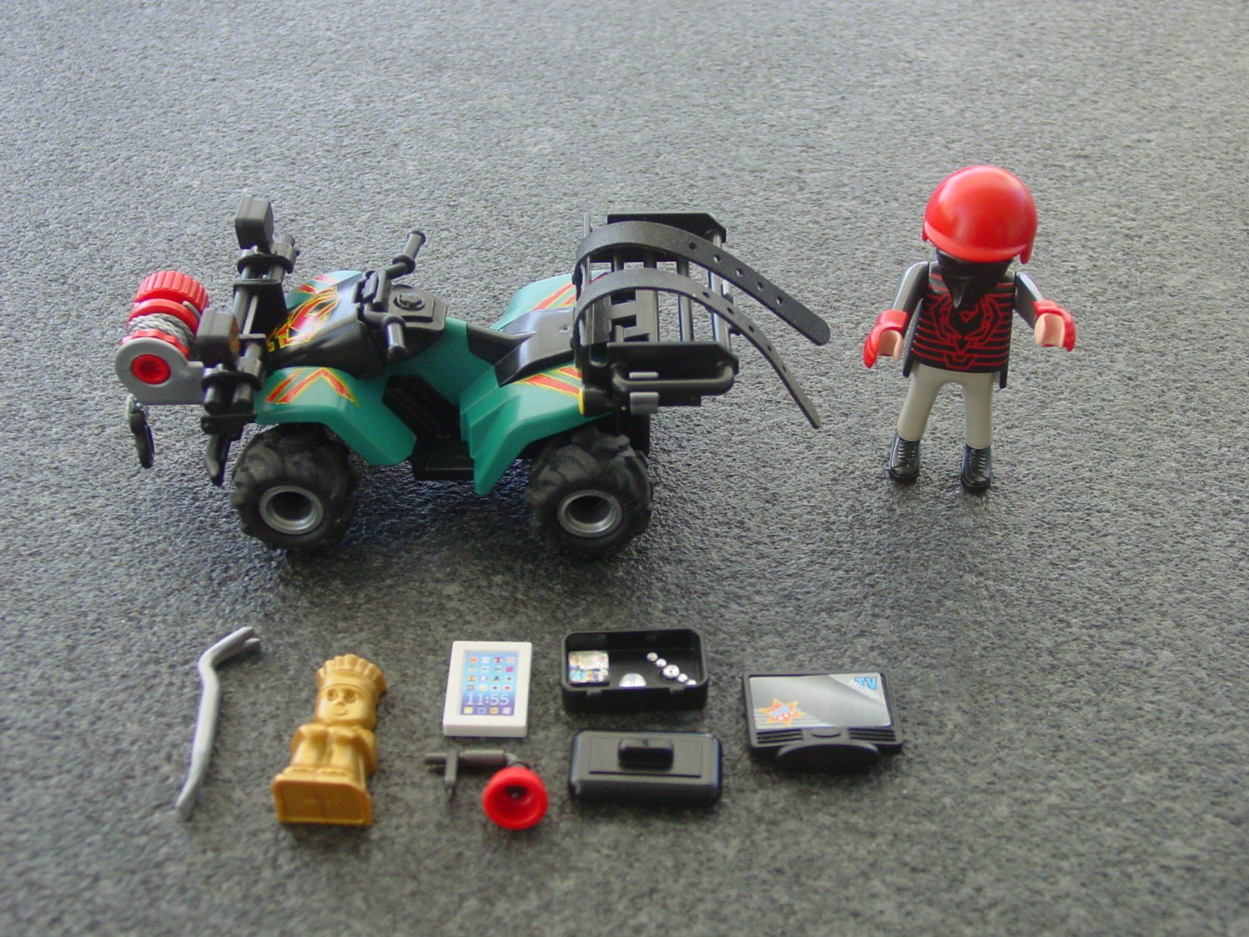 Playmobil Jouets: Playmobil 6879 Quad mit Einbrecher komplett – D'occasion à Hirschthal par Juribu 2
