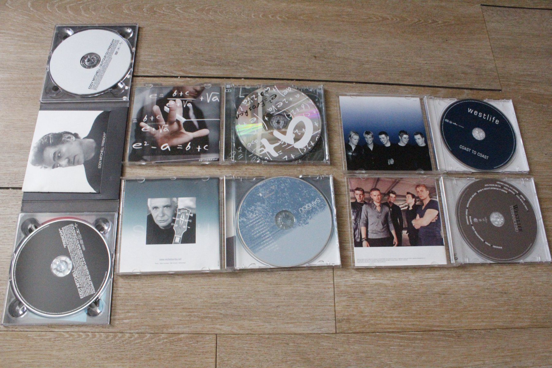 CD: 5x CD Michel  Sardou,Westlife, Eddy Mitchell, Eros Ramazzoti – Nuovo (secondo la descrizione) da Travers venduto da ColibriRoseOrange 2