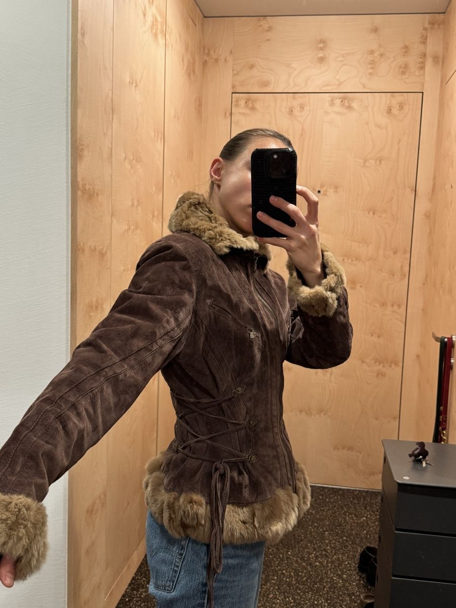 Giacche: Brown suede fur vintage jacket size S-M – Usato da Zürich venduto da gva_r9gs 2