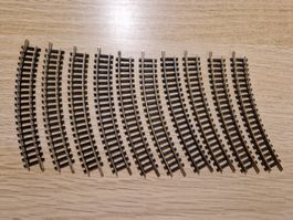 Minitrix 10 x 4912 gebogenes gleis N