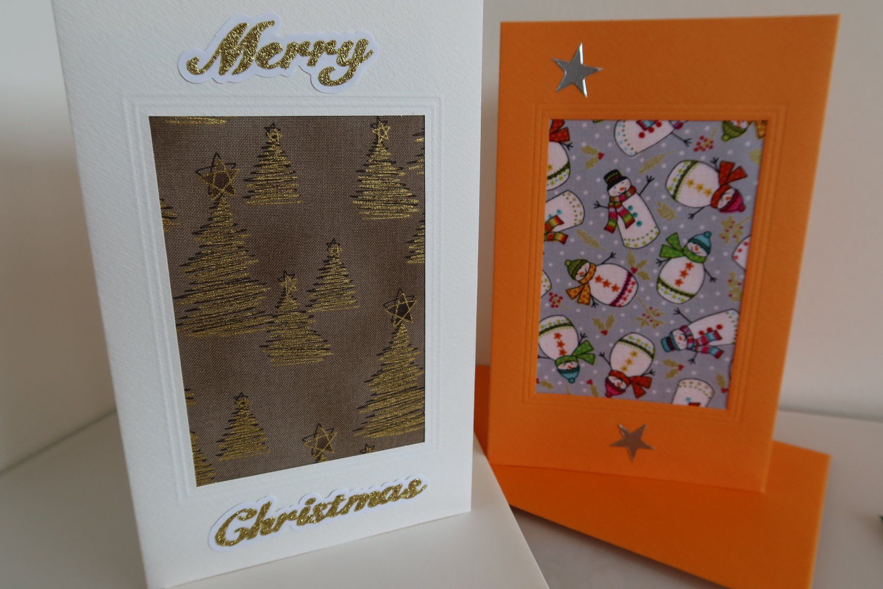 Cartoline: Set: 3 Weihnachtskarten mit Stoff (Doppelkarten/Kuverts) – Nuovo e nell'imballaggio originale da Zürich venduto da Piki7 3